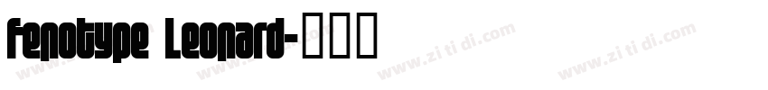 Fenotype Leonard字体转换